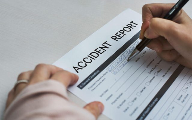 an accident report for a personal injury claim